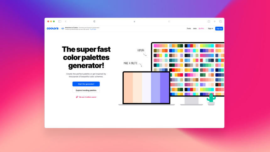 Coolors - Der superschnelle Farbpaletten-Generator