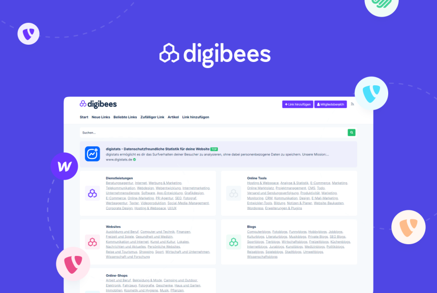 digibees.de - Das neue Linkverzeichnis für Webdesigner, Webentwickler und SEO-Experten