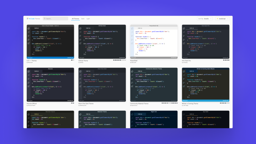 vscodethemes.com